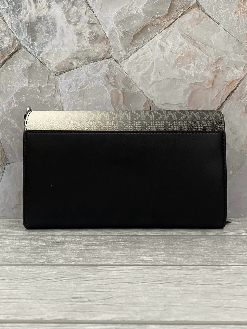 Michael Kors Black MK Logo Crossbody with Silver Hardware - Picture 2 of 4